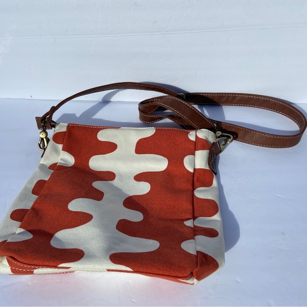 Maika Red and Cream Crossbody Bag